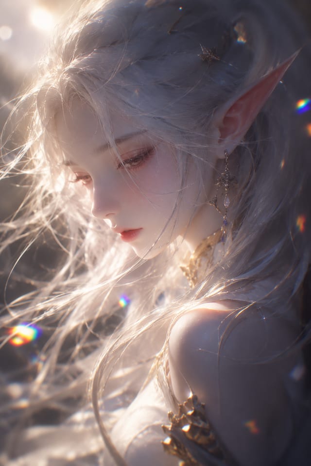 Frieren Ethereal Anime Portrait