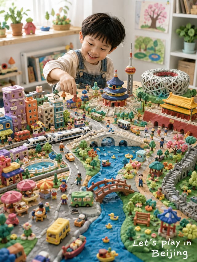 Play-Doh City Editorial Illustration